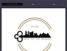 Tablet Screenshot of keystotherockies.com